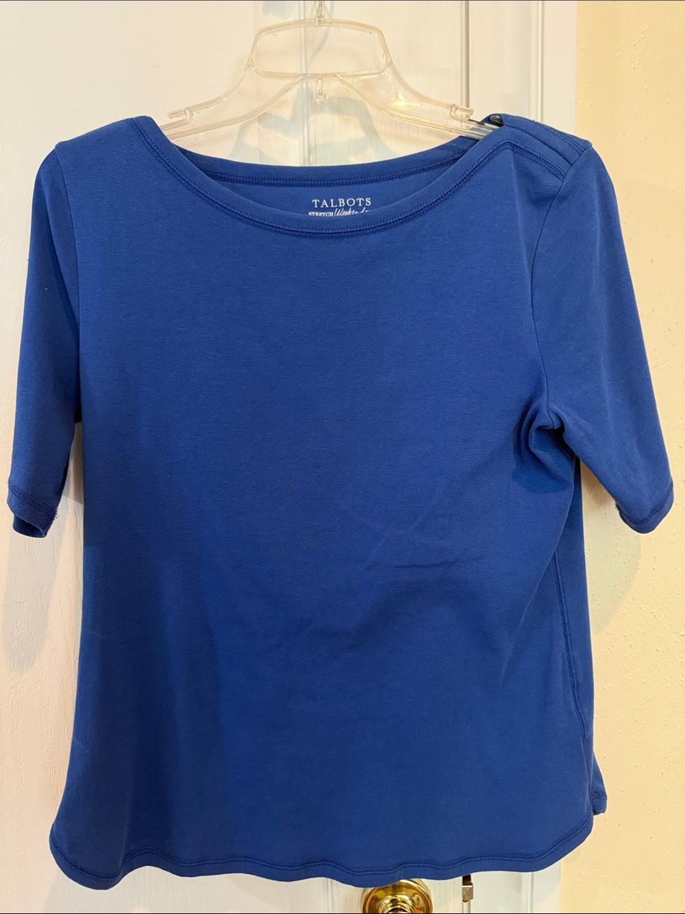 Talbots Royal Blue Short-Sleeve Knit Tee